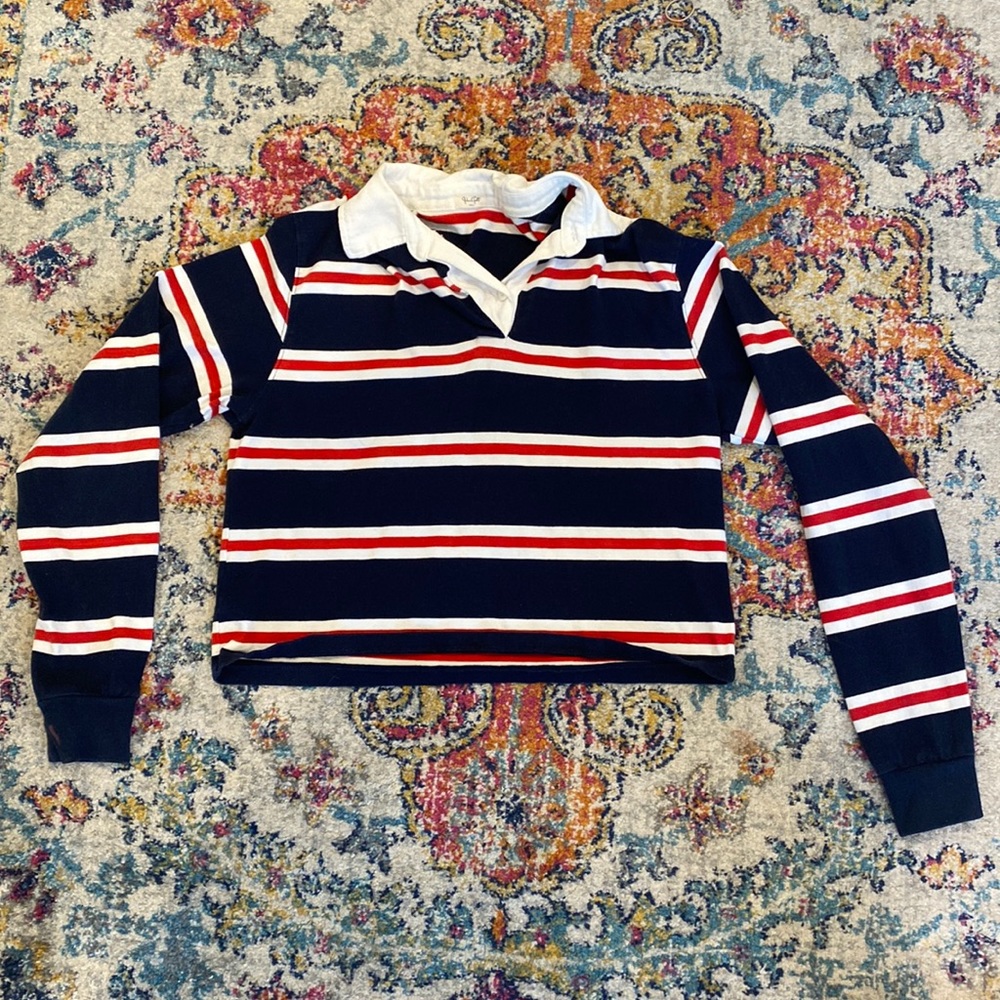 Brandy Melville/John Galt collard and cropped long sleeve tee